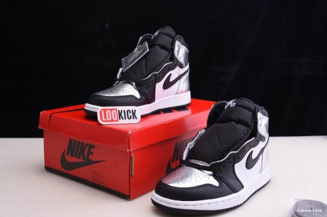 HYPE CD0461-001 SILVER 1 TOE JORDAN HIGH WMNS AIR OG 0724